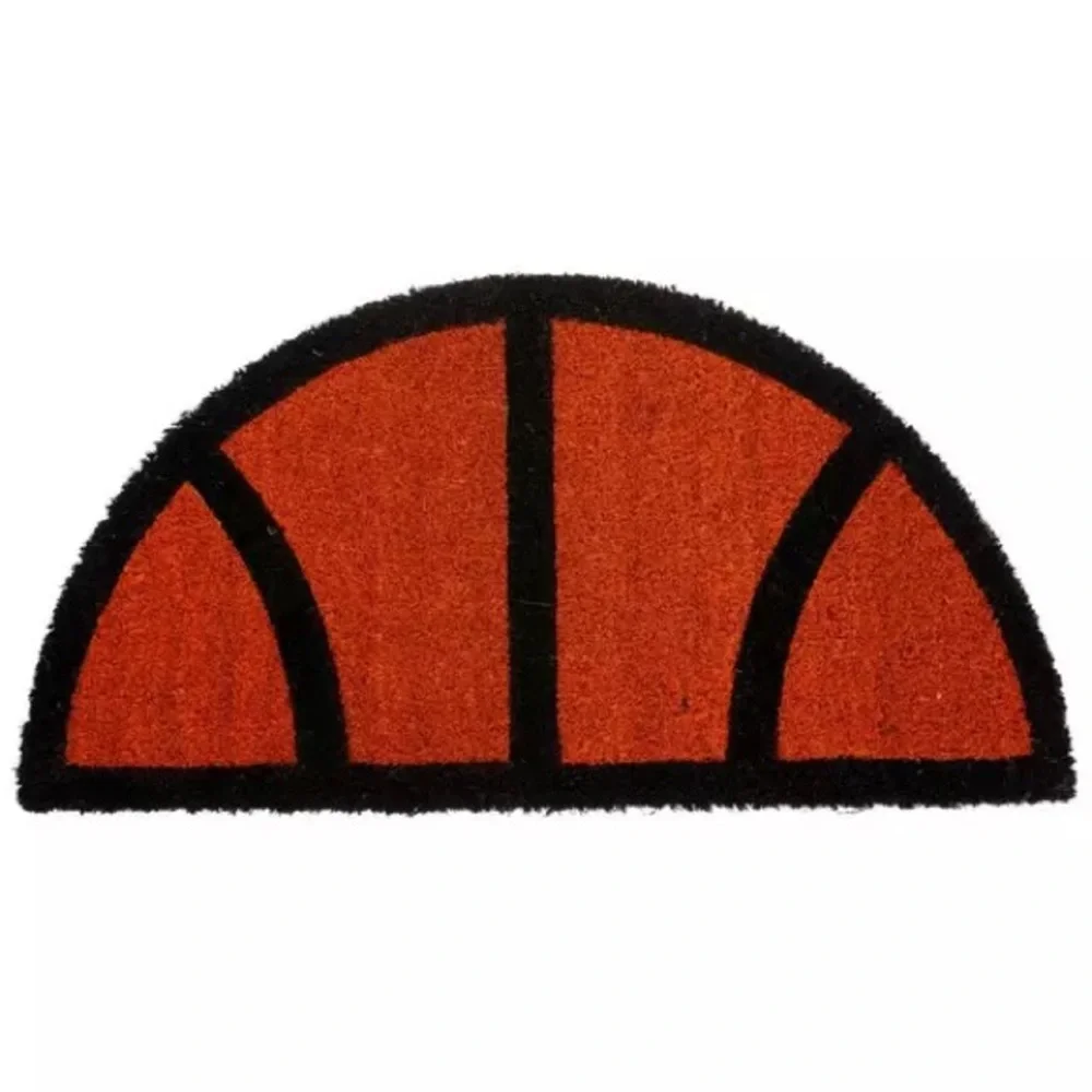 Basketball Half Circle Coir Doormat
